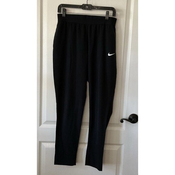 Nike Pants Dri-Fit Bliss Victory Training Women M Black Lightweight Tech Jogger - Picture 1 of 10